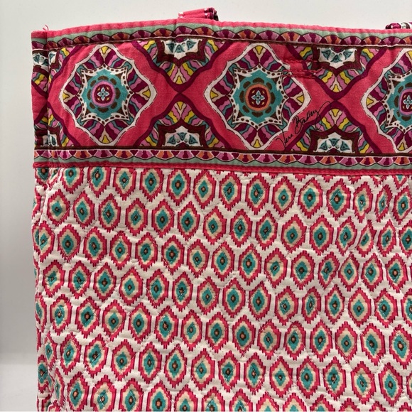 Vera Bradley Call Me Coral Medium Quilted Ret Pattern Toggle Shoulder/Tote Bag - Picture 15 of 16